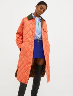 Reversible quilted coat