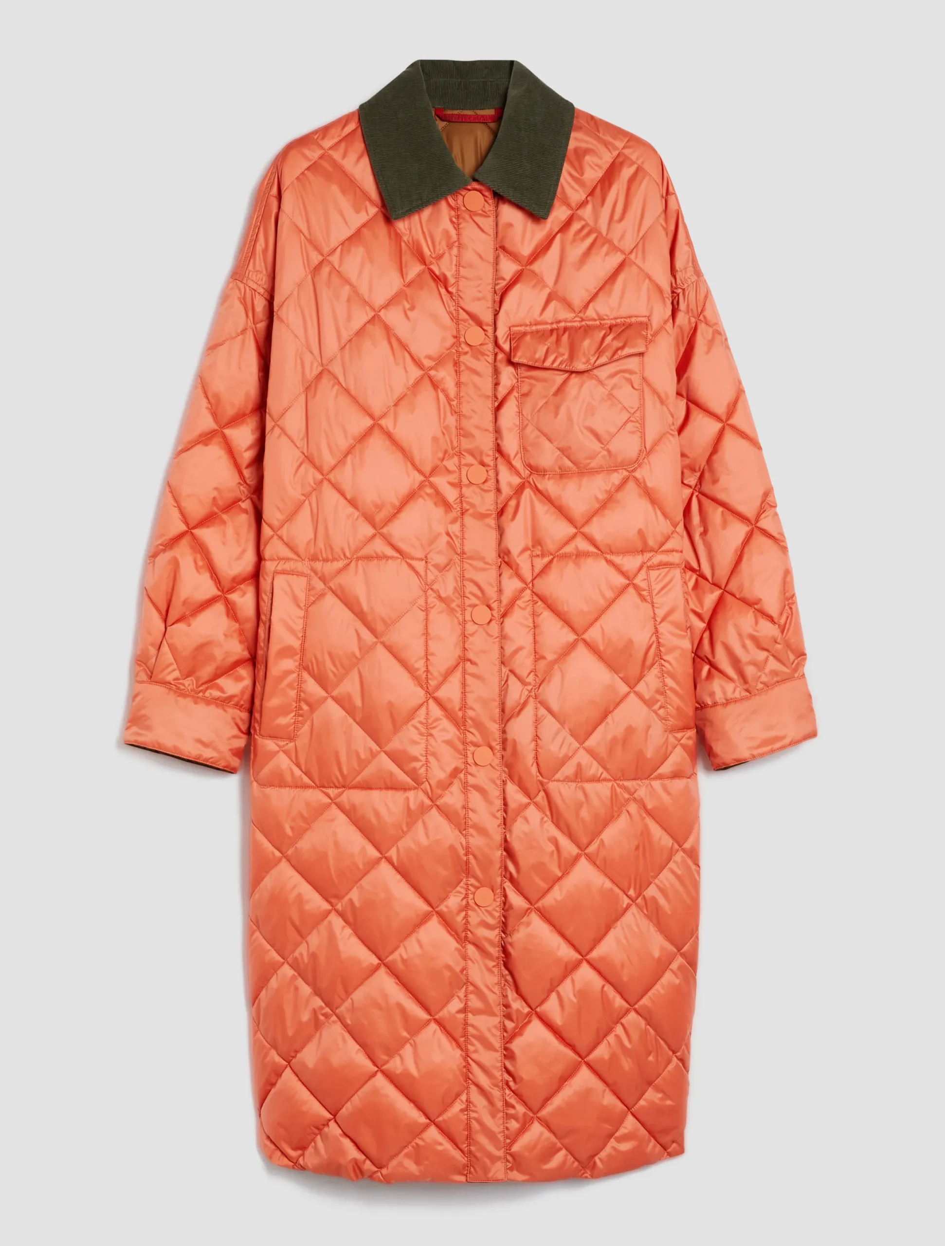 Reversible quilted coat