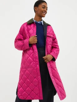 Reversible quilted coat