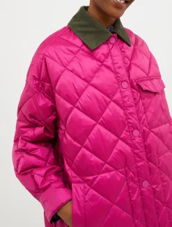 Reversible quilted coat