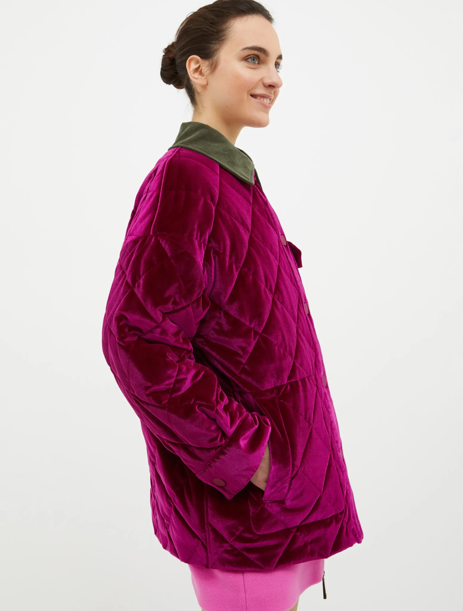 Reversible quilted jacket