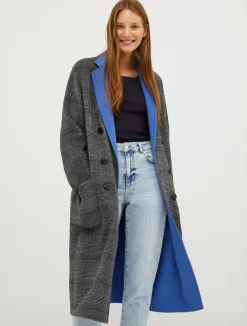 Reversible wool coat