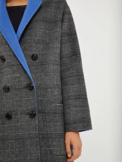 Reversible wool coat