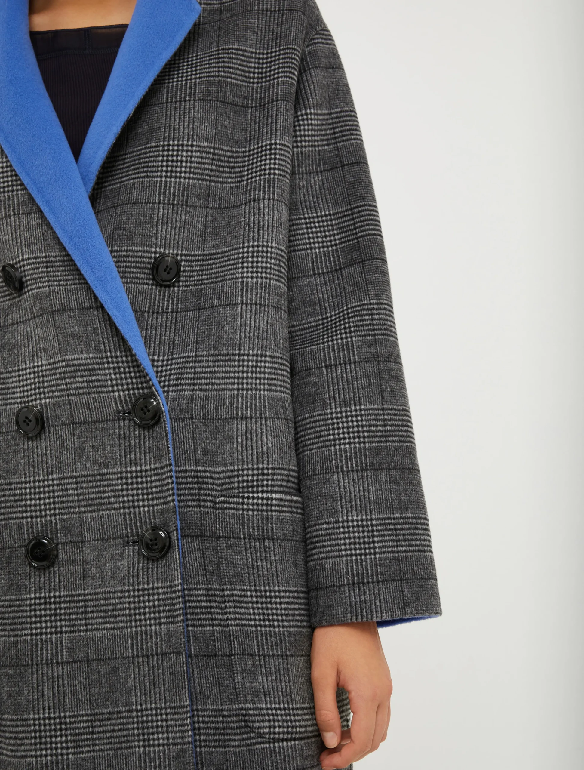 Reversible wool coat