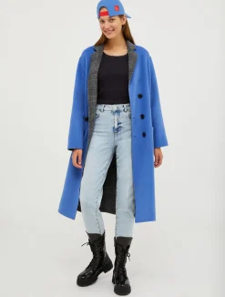 Reversible wool coat