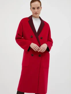 Reversible wool coat