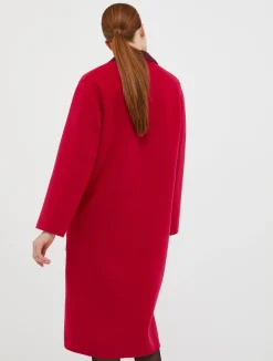 Reversible wool coat