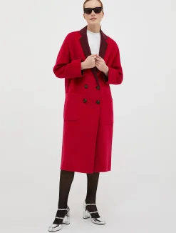 Reversible wool coat