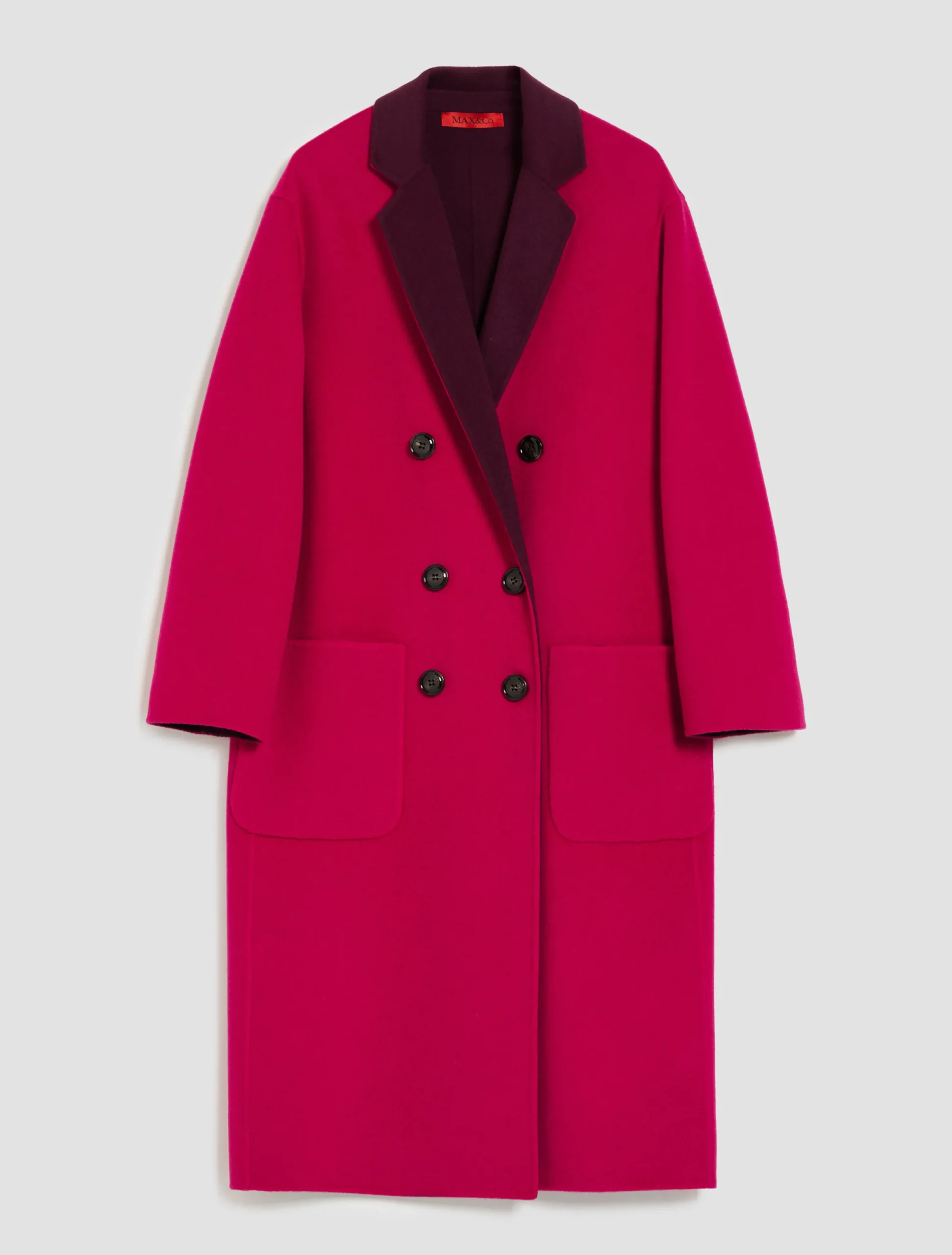Reversible wool coat