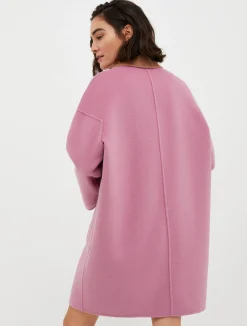 Reversible wool coat