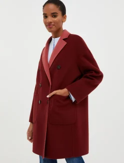 Reversible wool coat