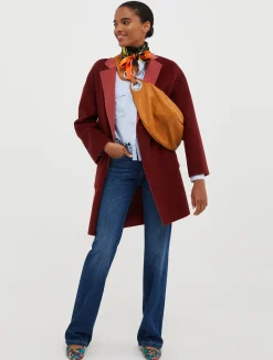 Reversible wool coat