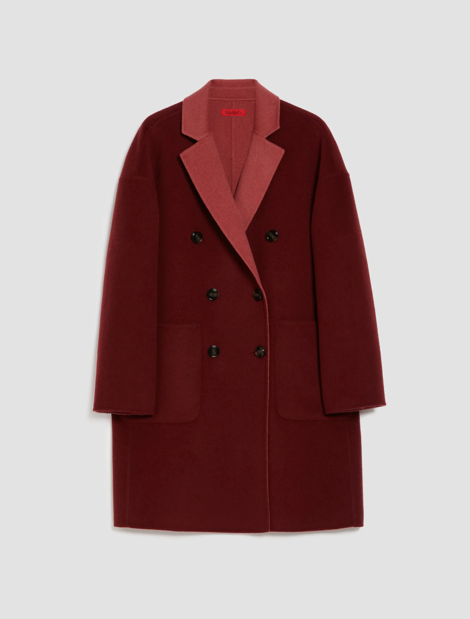 Reversible wool coat