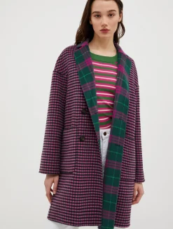 Reversible wool coat