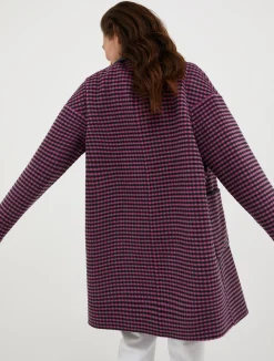Reversible wool coat