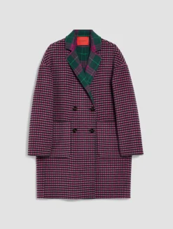 Reversible wool coat