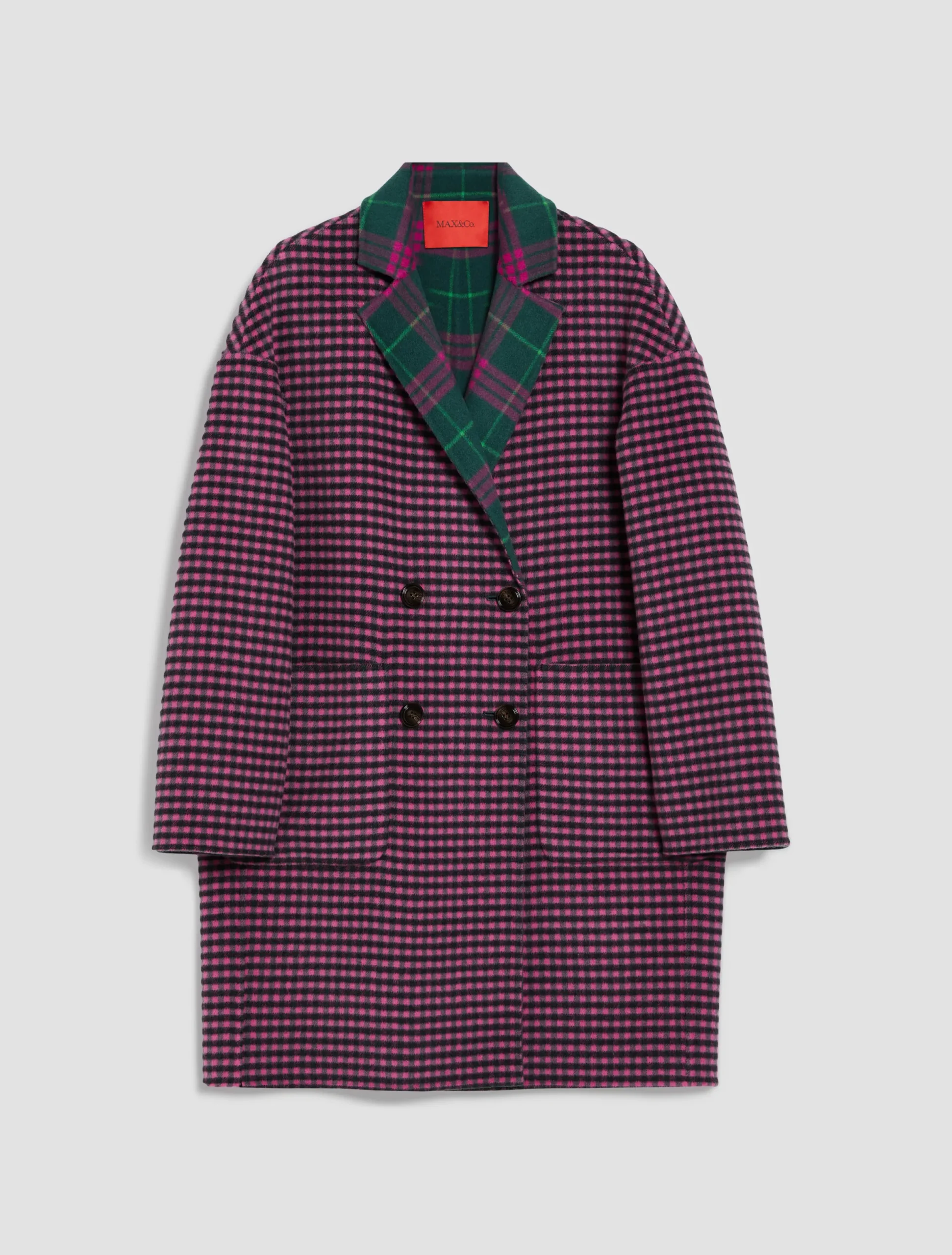 Reversible wool coat