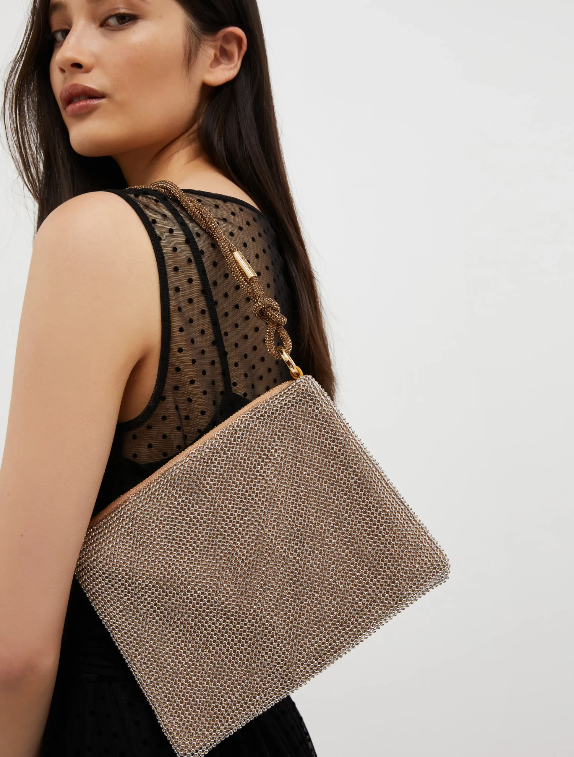 Rhinestone clutch