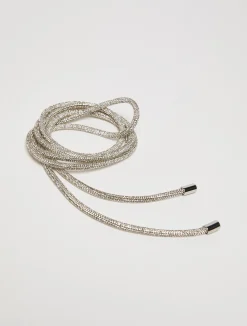 Rhinestone-embellished belt
