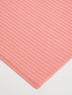 Ribbed cashmere neck warmer