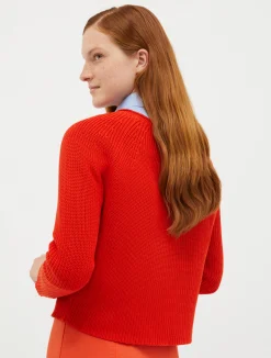 Ribbed cotton and modal jumper
