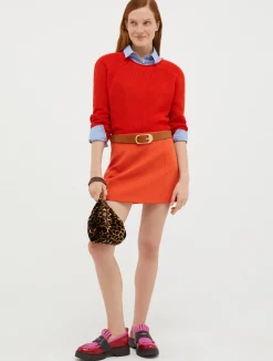 Ribbed cotton and modal jumper