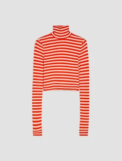 Ribbed cropped T-shirt