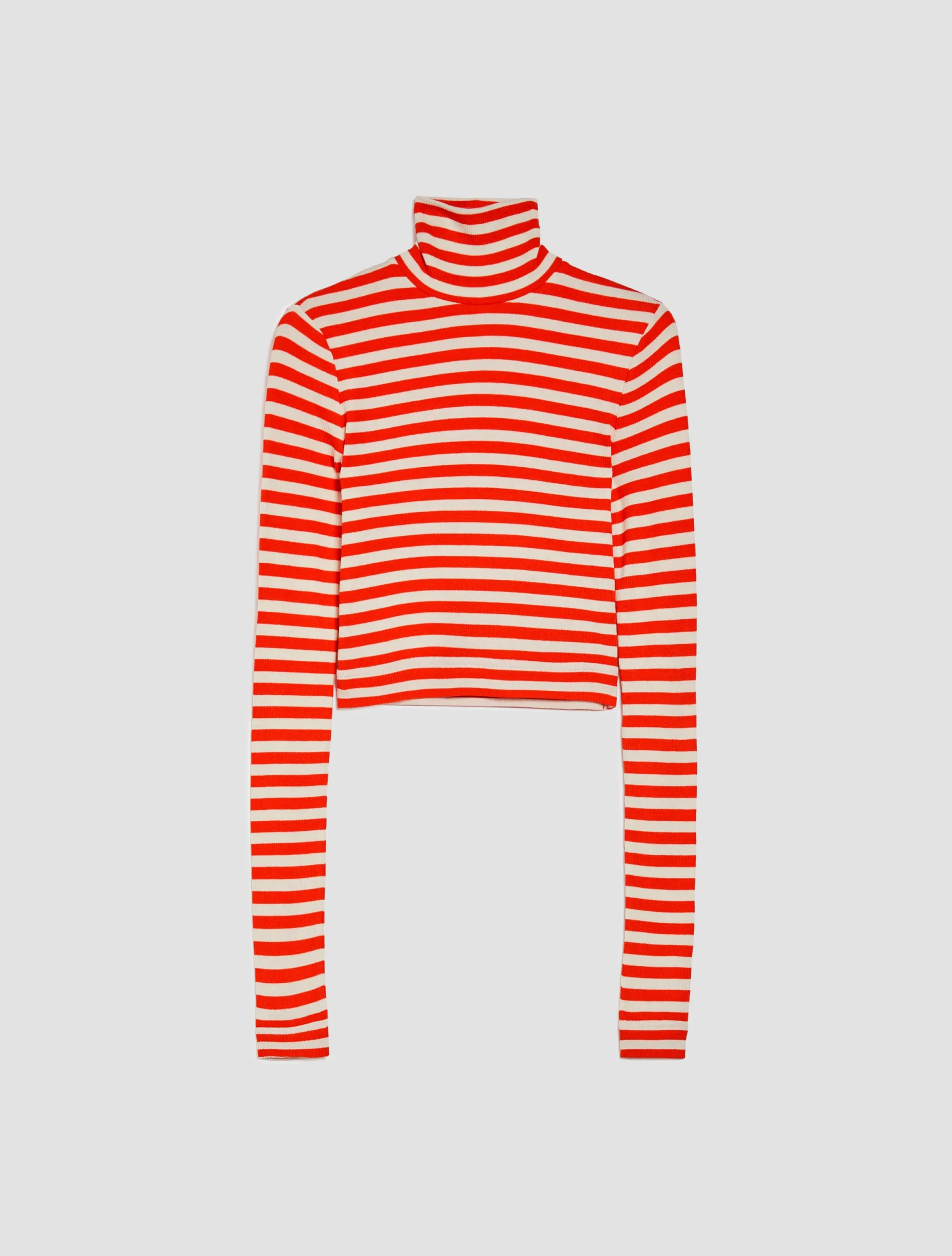 Ribbed cropped T-shirt