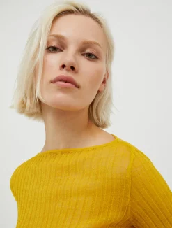 Ribbed gauze jumper