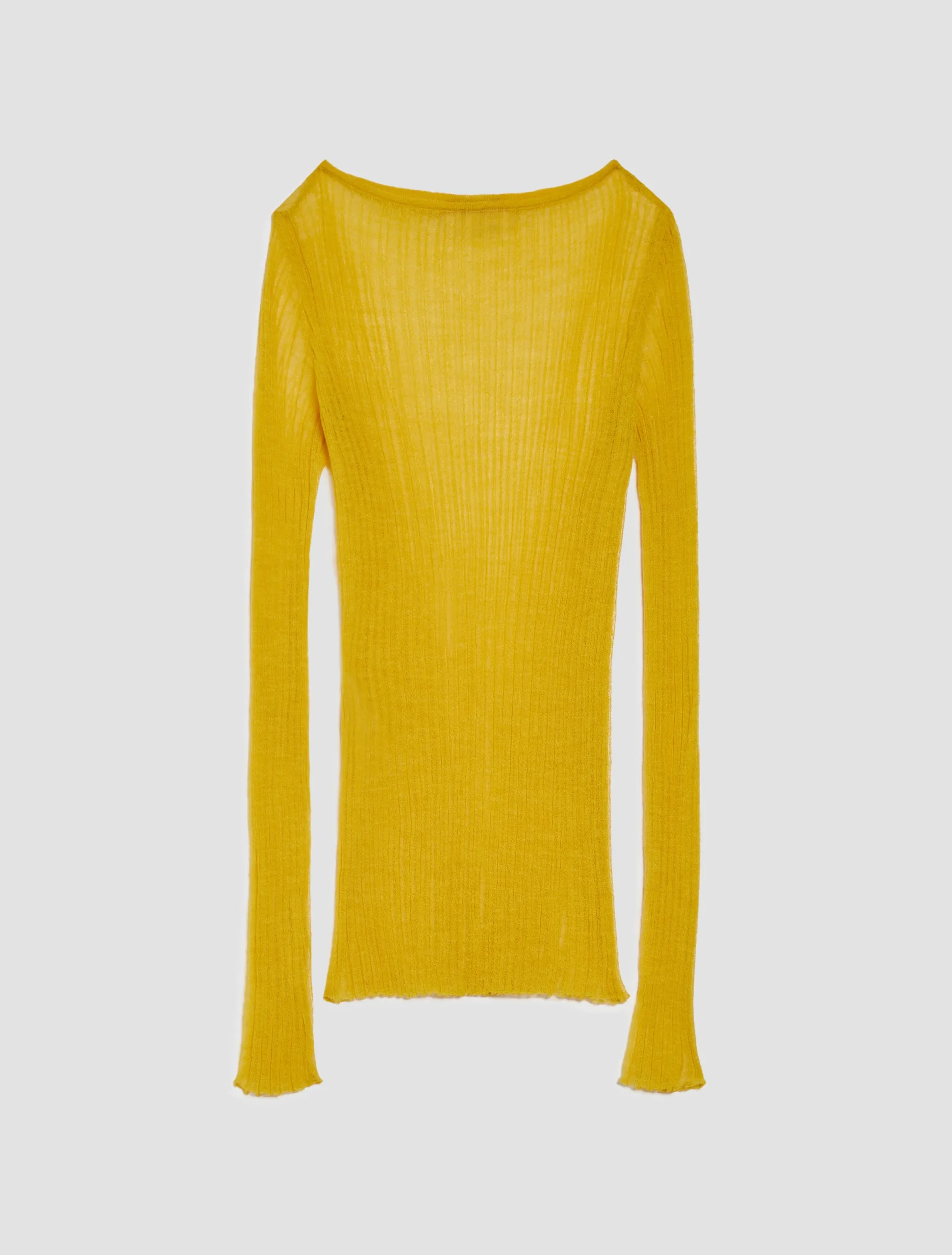 Ribbed gauze jumper