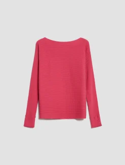 Ribbed knitted jumper