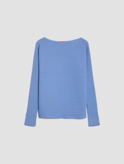 Ribbed knitted jumper