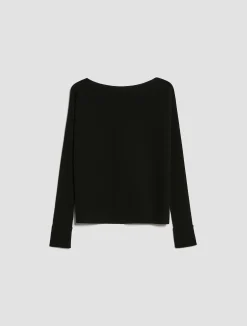 Ribbed knitted jumper