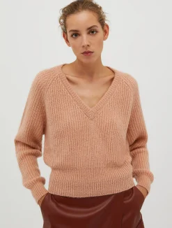 Ribbed mohair jumper