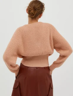 Ribbed mohair jumper