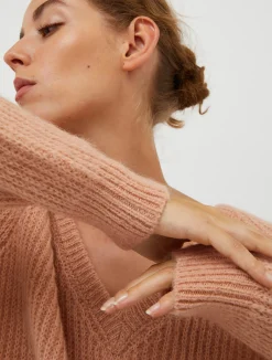 Ribbed mohair jumper