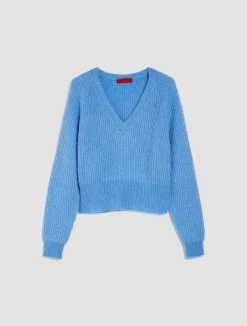 Ribbed mohair jumper