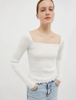 Ribbed slim-fit jumper
