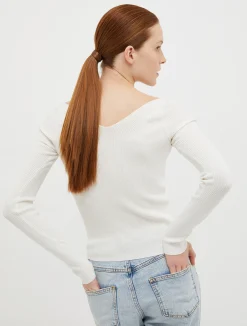 Ribbed slim-fit jumper