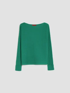 Ribbed wool-blend jumper