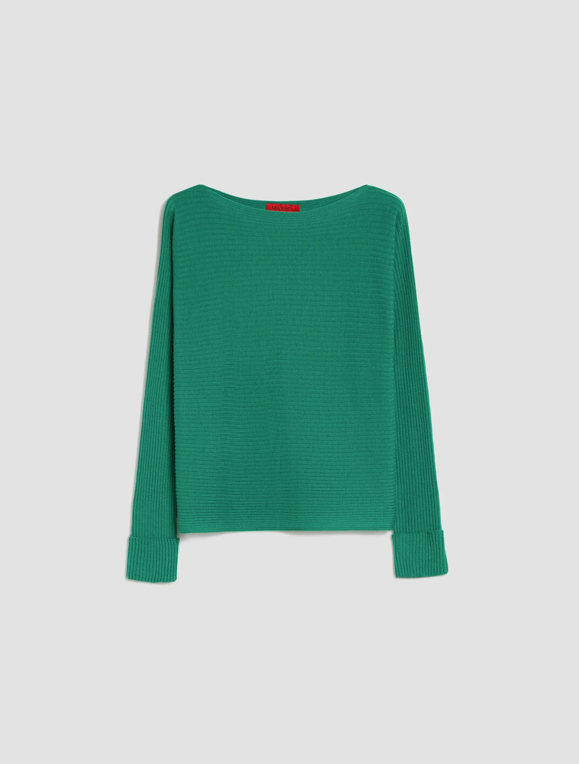 Ribbed wool-blend jumper