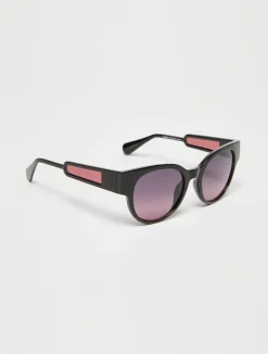 Round butterfly sunglasses
