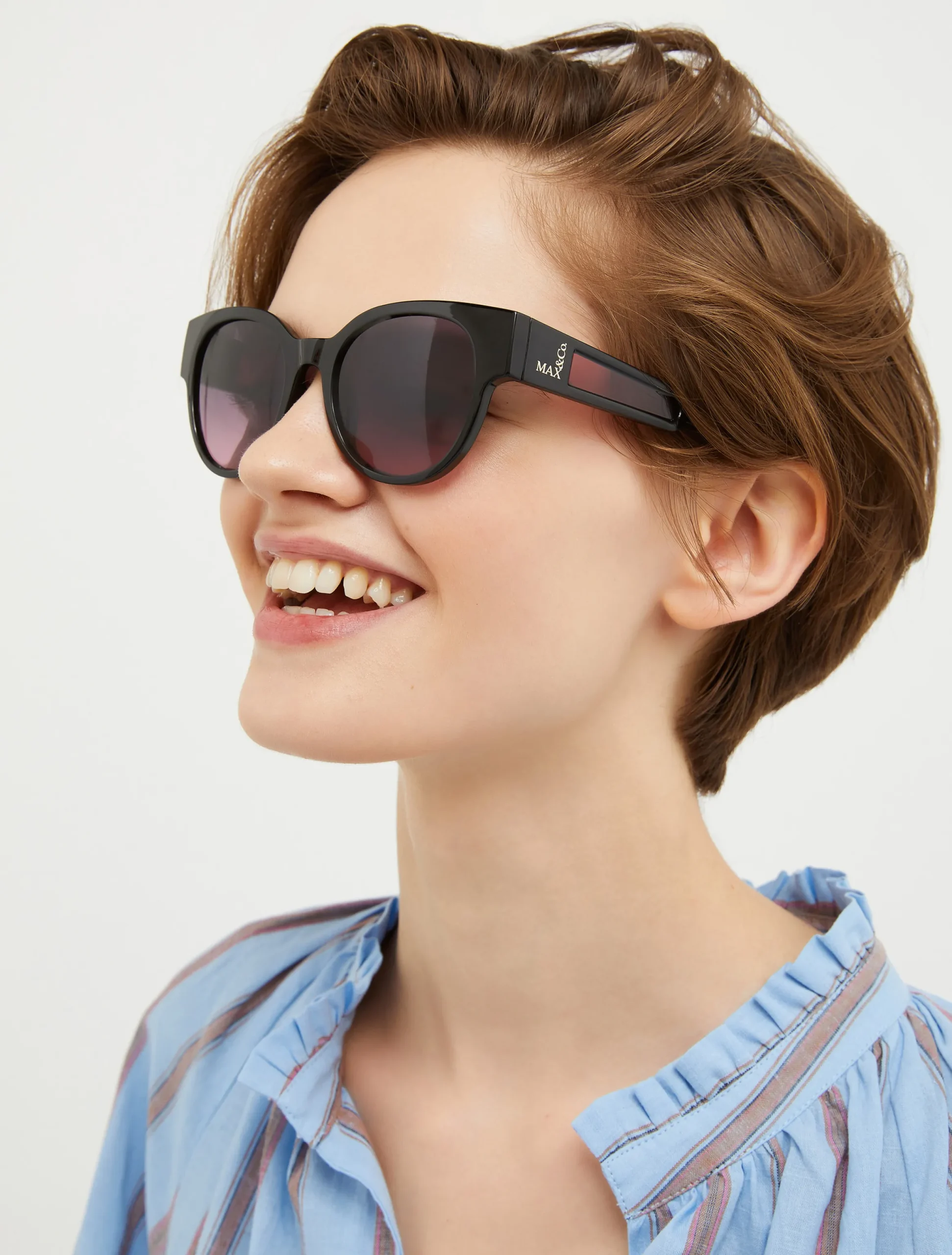 Round butterfly sunglasses