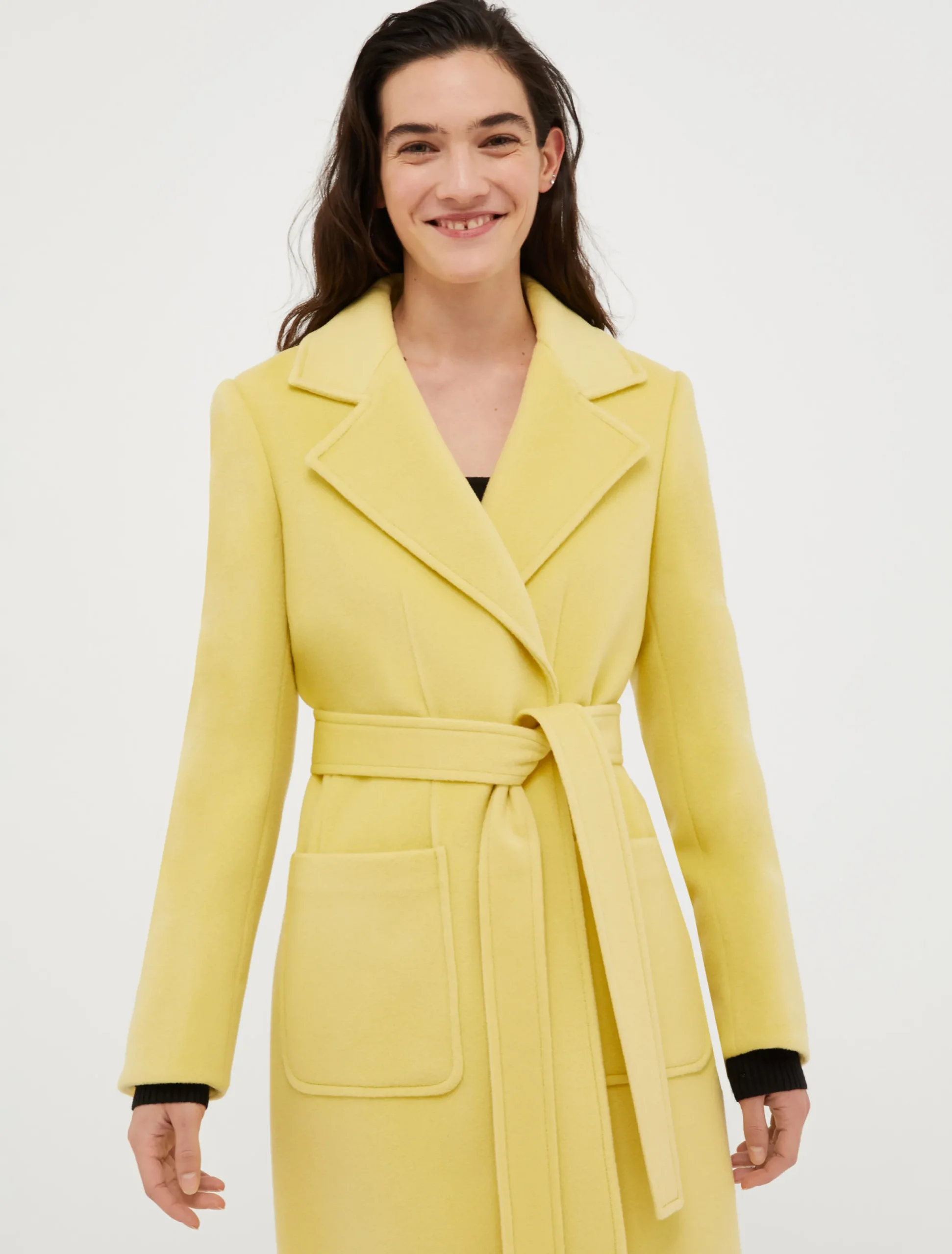 Runaway wool coat