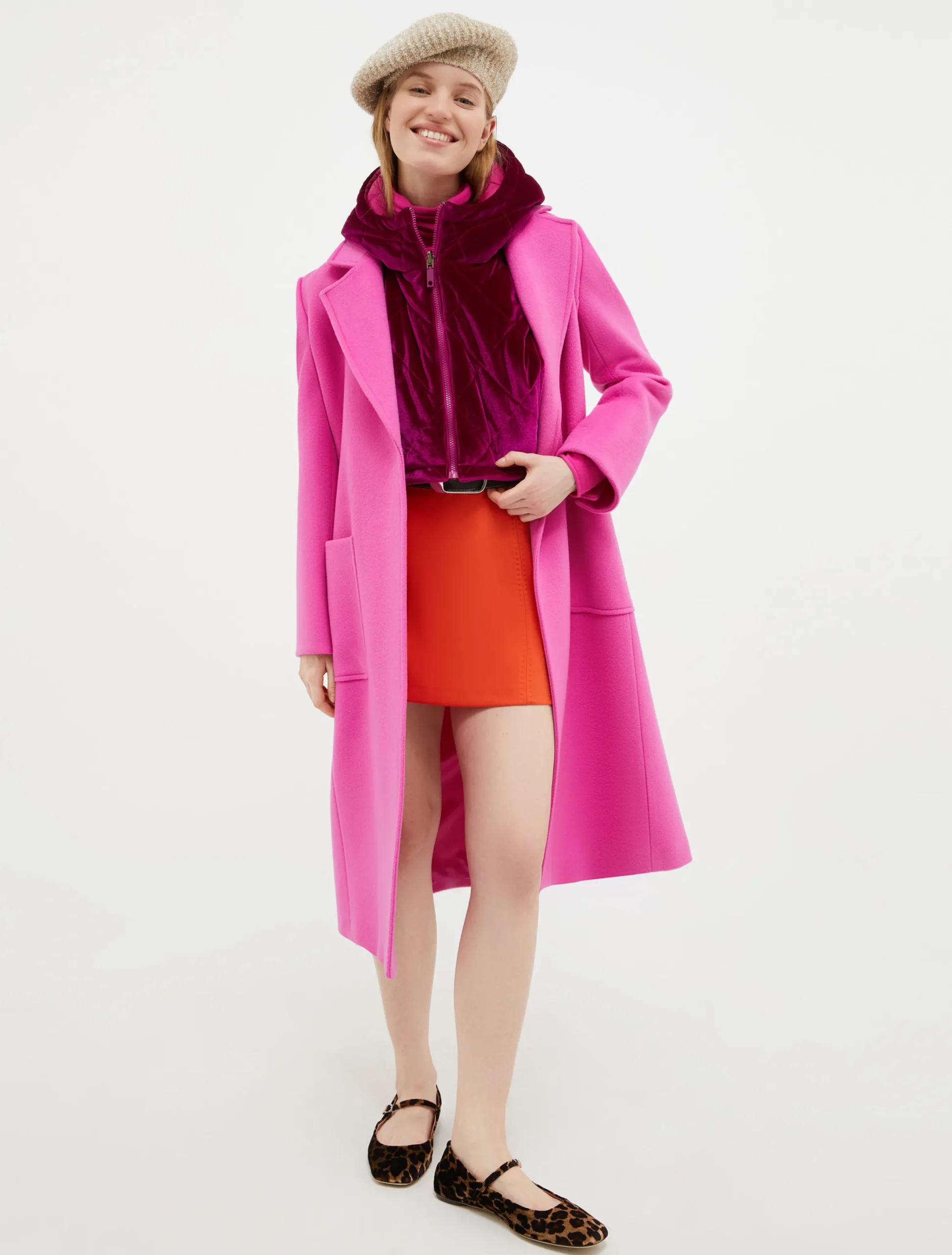 Runaway wool coat