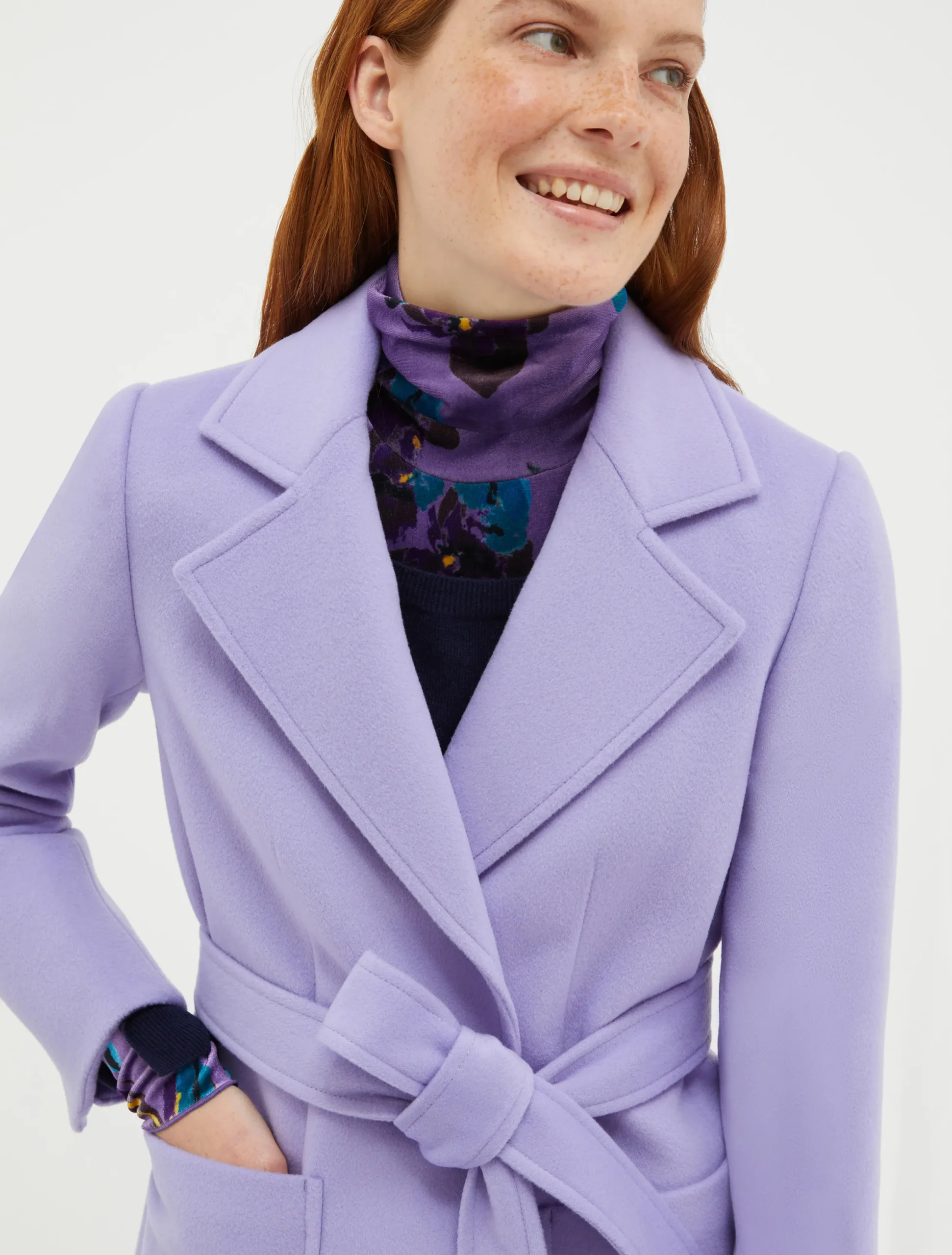 Runaway wool coat
