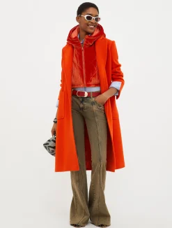 Runaway wool coat