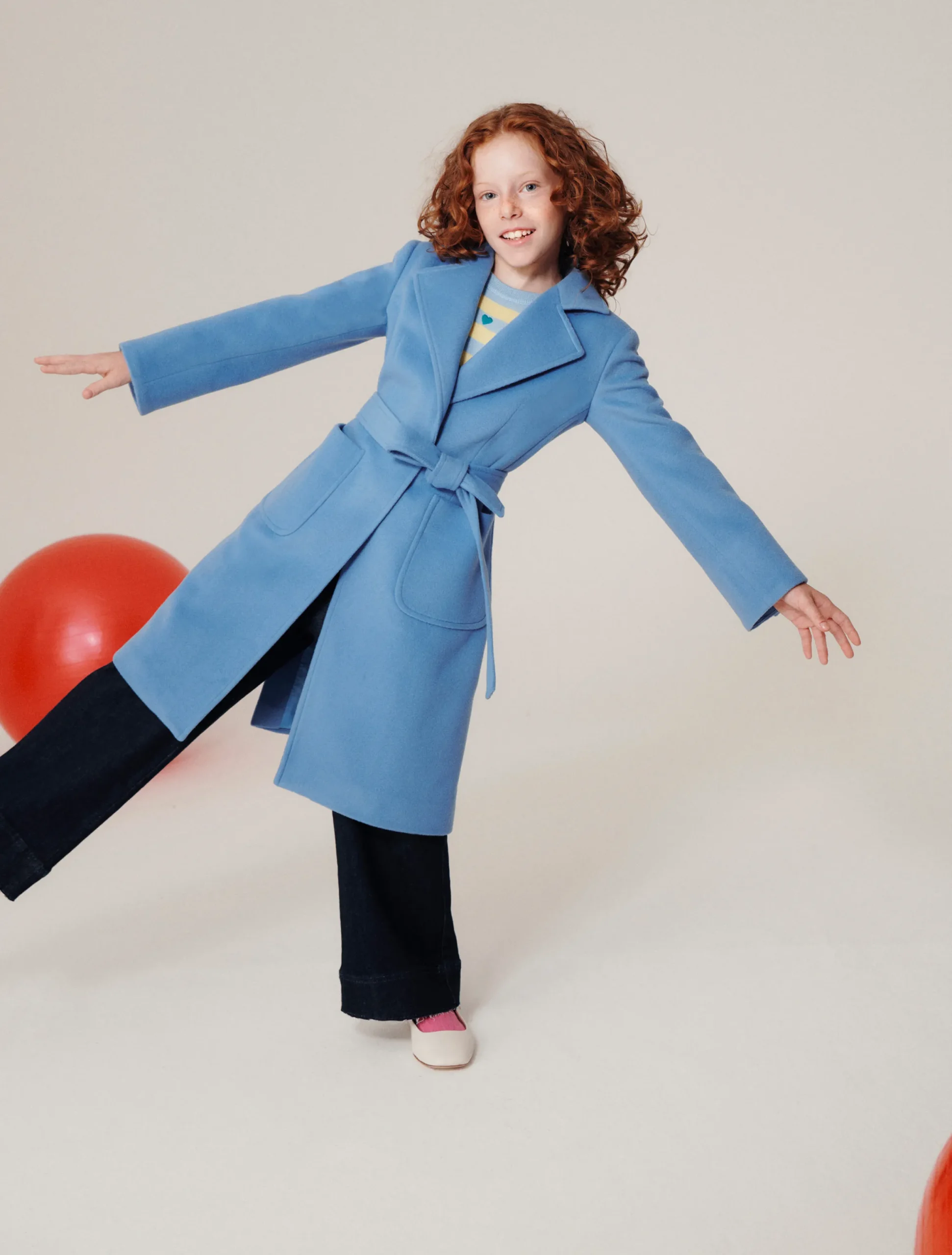 Runaway wool coat KID