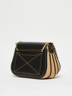 Saddle-style cross-body bag