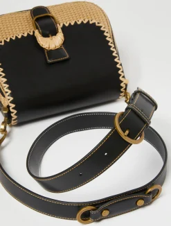 Saddle-style cross-body bag